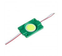 Led модуль зеленый СОВ 12V 1LED 2.4Вт круг IP65