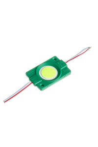 Led модуль зеленый СОВ 12V 1LED 2.4Вт круг IP65