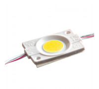 Светодиодный модуль   желтый 12V СОВ круглый 1LED 2,4W IP65