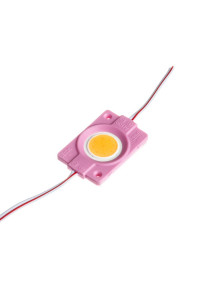 Led модуль розовый СОВ 12V 1LED 2.4Вт круг IP65