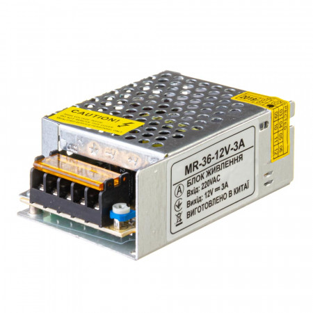 Блок питания led 12V MR/3A 36 Bт IP 20