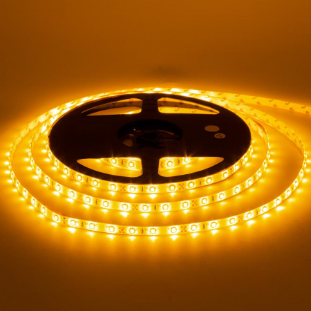 Лента светодиодная желтая 12V AVT smd3528 60LED/m IP20, 1м