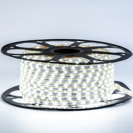 Led лента белая 220V smd2835 48LED/m 6Вт/m IP65, 1м