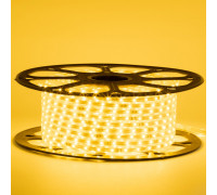 Led лента желтая 220V smd2835 48LED/m 6Вт/m IP65, 1м