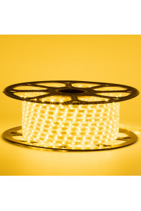 Led лента желтая 220V smd2835 48LED/m 6Вт/m IP65, 1м