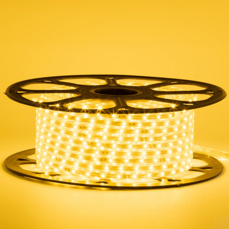 Led лента желтая 220V smd2835 48LED/m 6Вт/m IP65, 1м