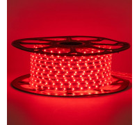 Led лента красная 220V smd2835 48LED/m 6Вт/m IP65, 1м