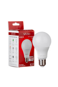 Led лампа SIVIO нейтральная белая 18W E27 A65 4100K