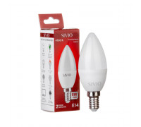 Led лампа SIVIO нейтральная белая 8W E14 C37 4100K