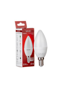 Led лампа SIVIO нейтральная белая 8W E14 C37 4100K