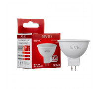 Led лампа SIVIO нейтральная белая 7W GU5.3 MR16 4100K