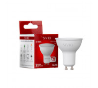 Лампа светодиодная нейтральная белая 7W GU10 4100K