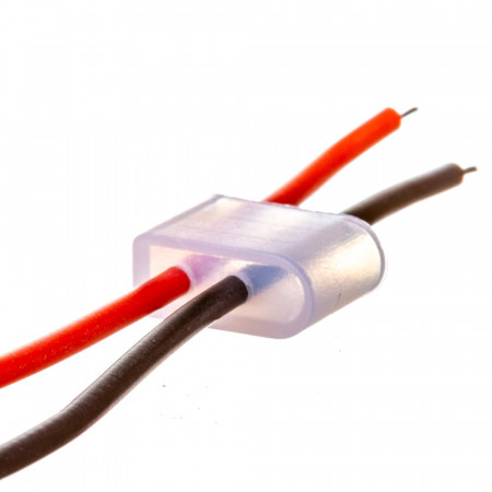 Монтажный комплект для светодиодного неона 12 В 6 мм (2 провода + 2 заглушки)