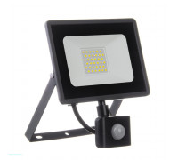 LED прожектор с датчиком движения AVT 30Вт 6000К IP65