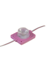 Модуль инжекторный светодиодный розовый 12V smd3030 1LED 1.5W IP65