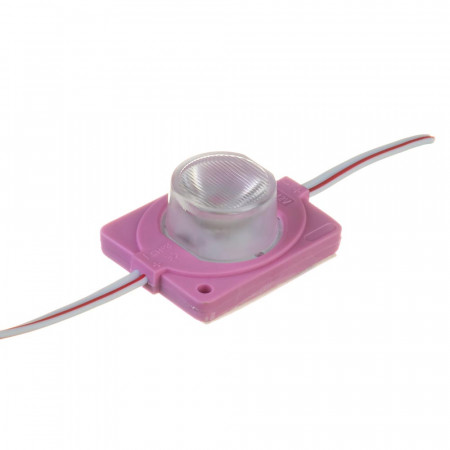 Модуль инжекторный светодиодный розовый 12V smd3030 1LED 1.5W IP65