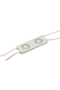 Модуль 12V МТК  белый тёплый 2led smd5730 1Вт IP65
