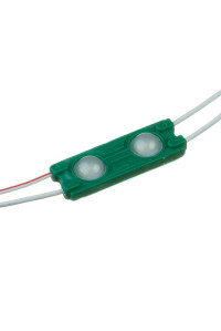 Модуль 12V МТК  зелёный 2led smd5730 1Вт IP65