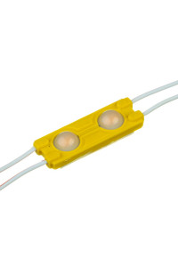 Модуль 12V МТК  жёлтый 2led smd5730 1Вт IP65