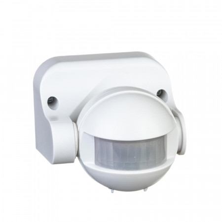 Датчик движения настенный накладной белый 1200Вт 180 град.