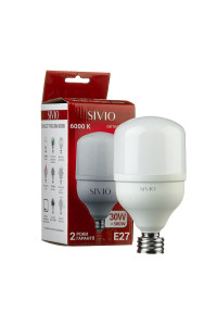 Светодиодная лампа SIVIO Е27 Т100 30W 6000K 