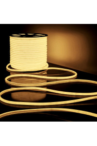 Круглая неоновая лента белая теплая AVT 220V smd2835 120LED/м 12Вт/м IP65