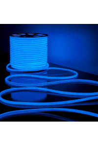 Круглая неоновая лента синяя AVT 220V smd2835 120LED/м 7Вт/м IP65