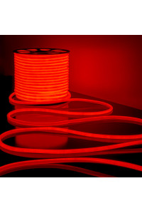 Круглая неоновая лента красная AVT 220V smd2835 120LED/м 7Вт/м IP65