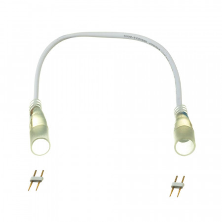 Двусторонний коннектор для круглого неона AVT 220V 2835-120 с проводом